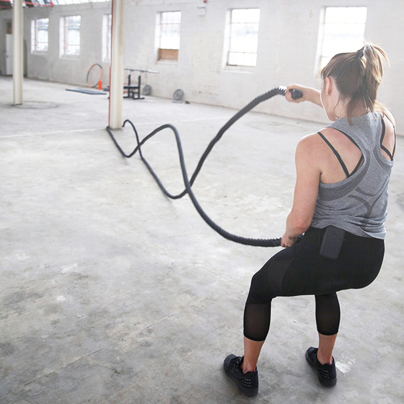 9M/12M/15M Fitness Battle Rope - Crossfit No Equipment Workouts ulasan dan harga