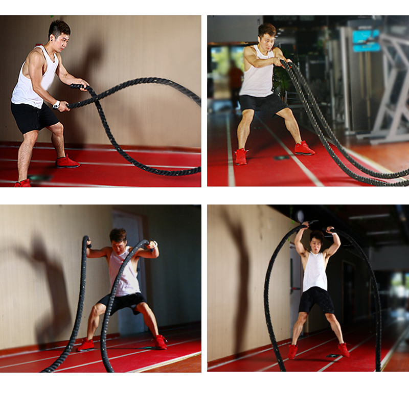 9M/12M/15M Fitness Battle Rope - Crossfit No Equipment Workouts ulasan dan harga