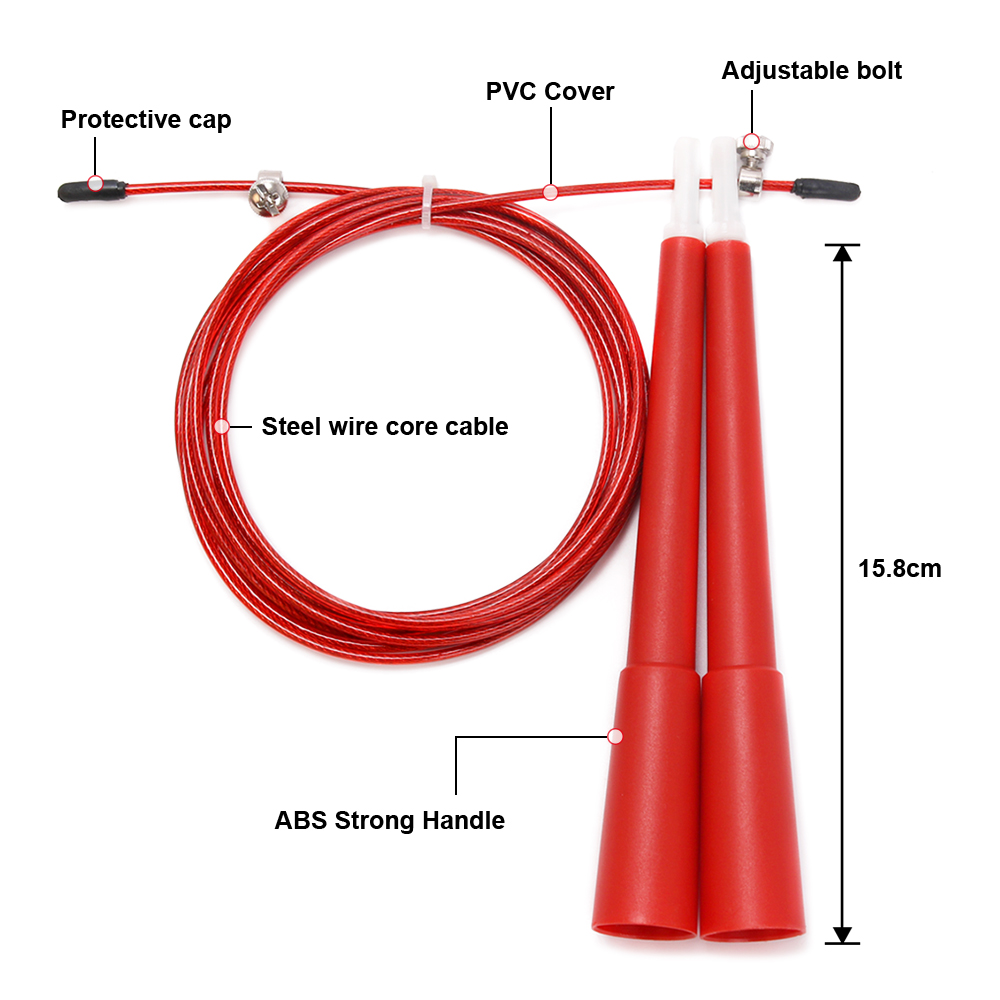 Plastic Speed Skipping Rope Cr - Crossfit No Equipment ulasan dan harga